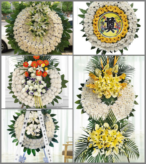 四川成都蒲江县鹤山镇潘沟村花圈速递